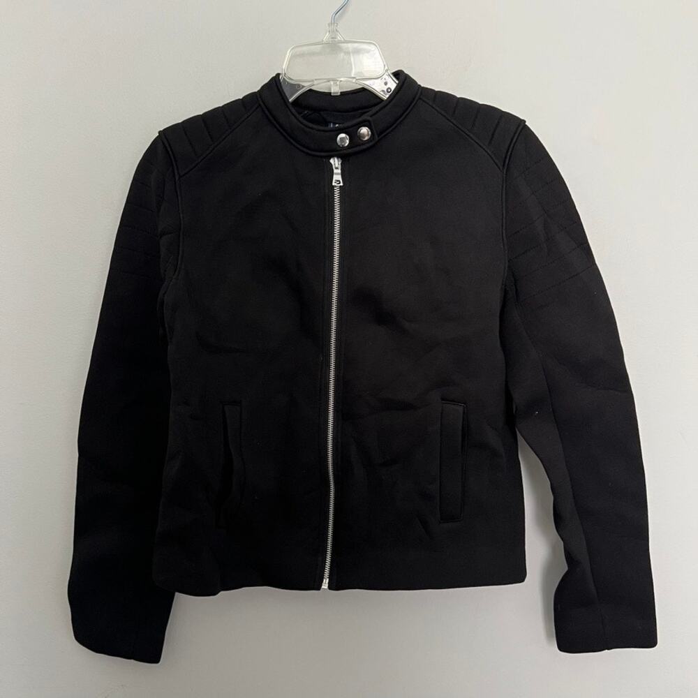 Gap Women's Full Zip Knit Moto Jacket Size Medium